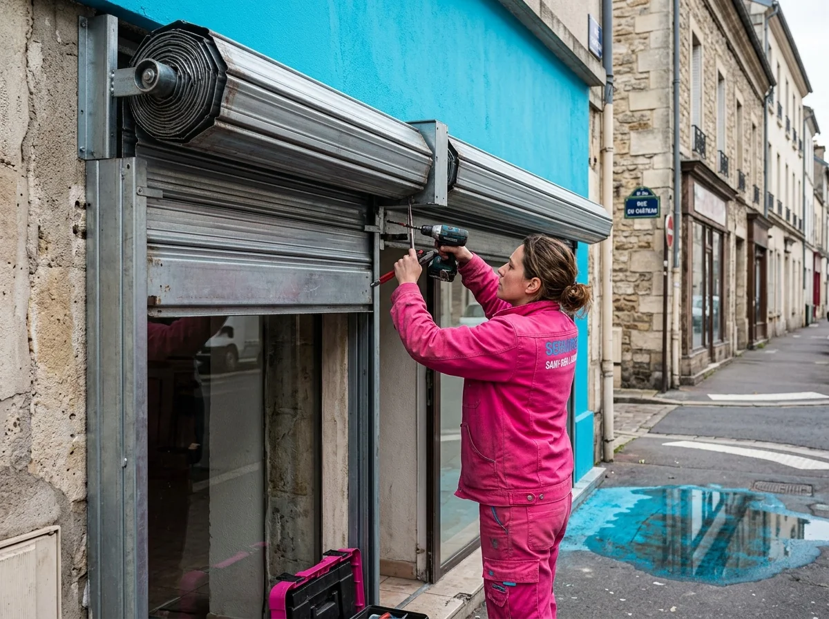 Rideau métallique commerce à Saint-Ouen-l'Aumône